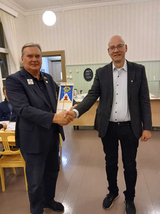 1VDG Jorma ja LC Lohtajan presidentti